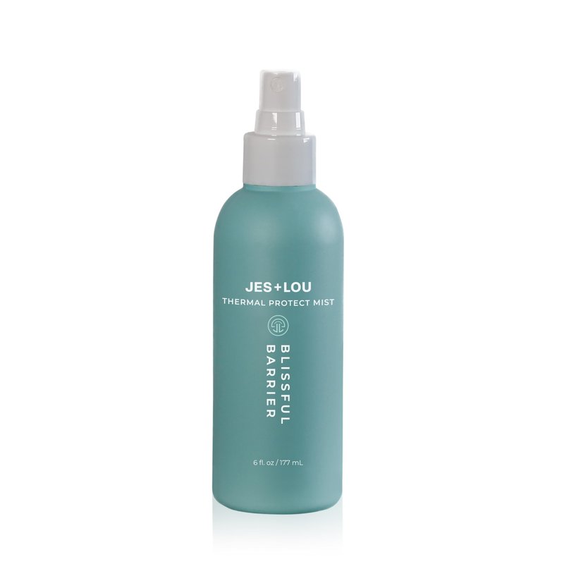 Jess & Lou Beauty Heat Protectant Spray with Natural Ingredients for Smooth, Frizz-Free Hair, Sulfate-Free Vegan Thermal Protection Mist for Blow Dry & Flat Iron, Toxin-Free Shine Spray (4 fl. oz)