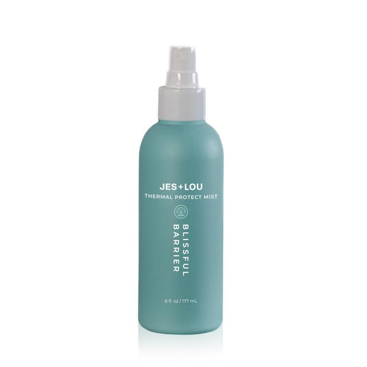 Jess & Lou Beauty Heat Protectant Spray with Natural Ingredients for Smooth, Frizz-Free Hair, Sulfate-Free Vegan Thermal Protection Mist for Blow Dry & Flat Iron, Toxin-Free Shine Spray (4 fl. oz)