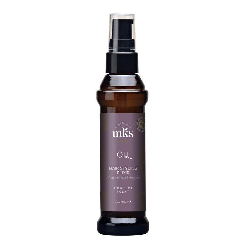MKS eco Oil, High Tide - 2 fl oz - Hair Styling Elixir - Moroccan Argan Oil, Hemp Seed Oil - Moisturize & Nourish Hair, Control Frizz, Increase Smoothness - Vegan & Cruelty Free