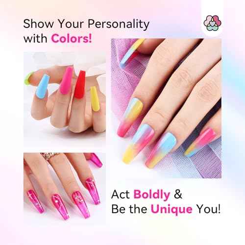 SAVILAND 49 Colors Gel Nail Polish Set: 53 PCS All Season Gel Nail Polish Christmas Sheer Glitter Solid Charm Colors with Base Gel Glossy Matte Top Manicure Gel Nail Polish Set Gift for Nail Art