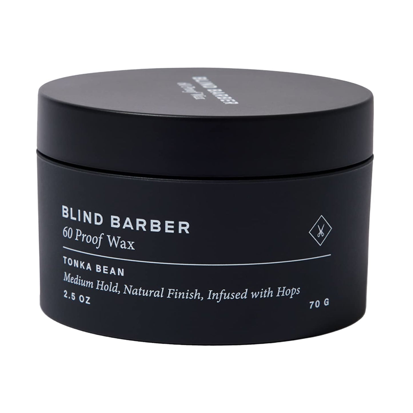 Blind Barber 60 Proof Hair Wax for Men - Water-Based Wax for Hair Styling - Medium, Workable Hold & Shine - Made with Volumizing Hops Extract - Cruelty-Free - Tonka Bean Scent (2.5 Oz)