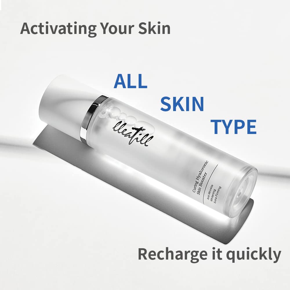 lleafill Curing Hyaluronic Skin Booster 4.39 fl.oz 130ml | Essential Toner | Hydrating | Niacinamide | Activating