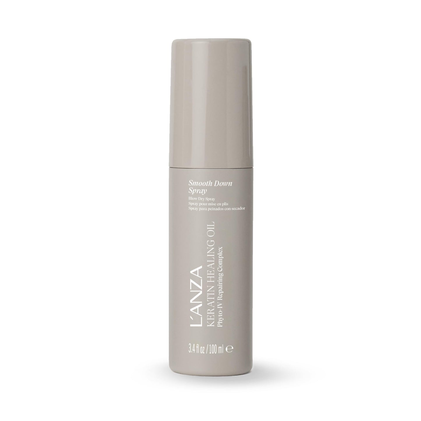 L’ANZA Keratin Healing Oil Smooth Down Spray, Heat Protectant Hairspray for Blowouts, Anti-Frizz Shine Enhancer with UV Protection, Smooths Flyaways, Sulfate Free & Cruelty Free (3.4 Fl Oz)