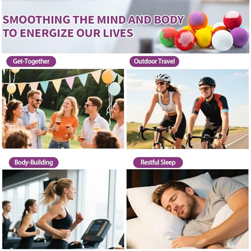 Bath Bombs Christmas Stocking Stuffers for Teen Girls for Women Mom Her Set, 24-Pack Aromatherapy Bubble Bath, Handmade Natural & Organic, Spa Relaxing Birthday Gifts for Men, White Elephant Gifts