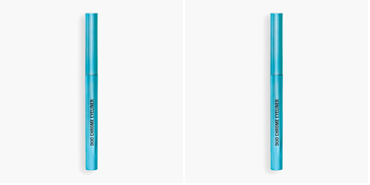 Revolution, Metallic Duochrome Eyeliner, Smudge-Proof Pencil, Waterproof, Color-Shifting Iridescent Formula, Vegan & Cruelty-Free, Stardust Gold (Pack of 2)