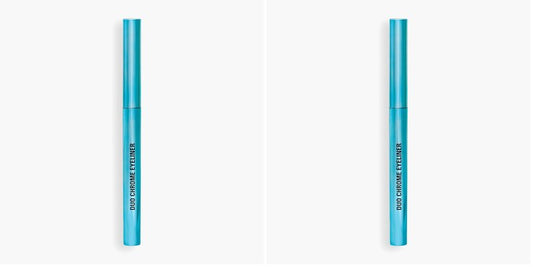 Revolution, Metallic Duochrome Eyeliner, Smudge-Proof Pencil, Waterproof, Color-Shifting Iridescent Formula, Vegan & Cruelty-Free, Stardust Gold (Pack of 2)