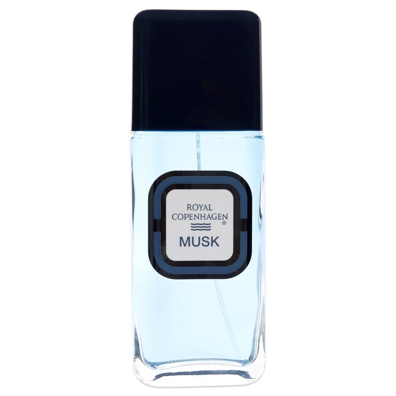 Royal Copenhagen Musk Eau de Cologne Spray for Men - 3.4 Ounce Fresh Fragrance