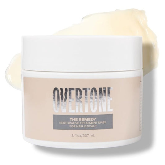 oVertone The Remedy For Fine Hair Deep Hydrating Hair Mask – Vegan & Cruelty-Free Repair Treatment, Restores Moisture, Strength & Shine for All Hair Types, 8 oz