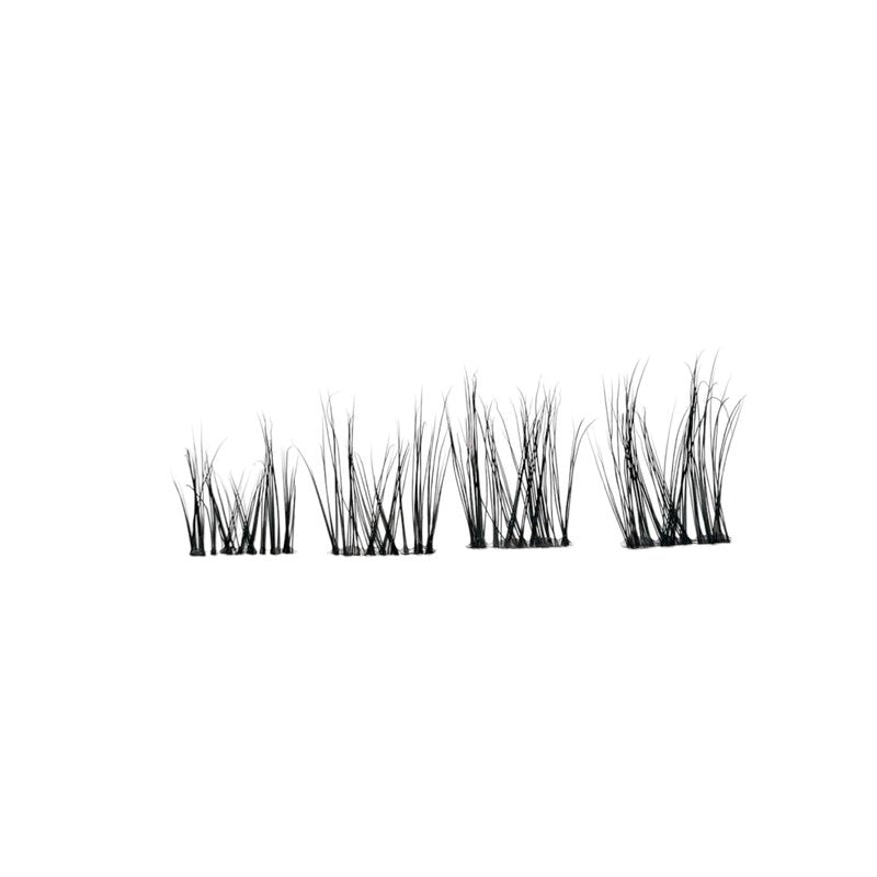 PRO Extend Lash System | 48 Lash Clusters in 4 lenghts: 10mm 12mm 14mm 16mm | Flat-Band All-Day Comfort | DIY Lash Extensions (N2 | NATURAL)