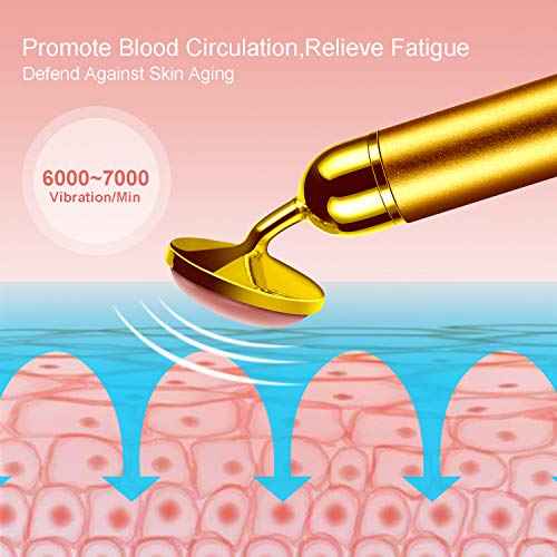 4-in-1 Face Massager Roller 24k Golden Face Roller, Arm Eye Nose Massage for Face Facial Massager Skin Care Tools