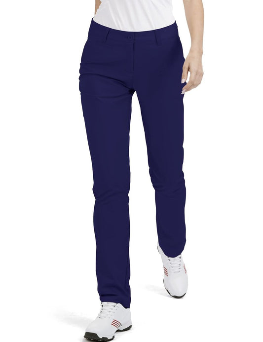Women's Golf Pants Stretch Straight Leg Pants Quick Dry Lightweight with 5 Pockets Athletic Work Casual for Women Size 10 Navy Blue