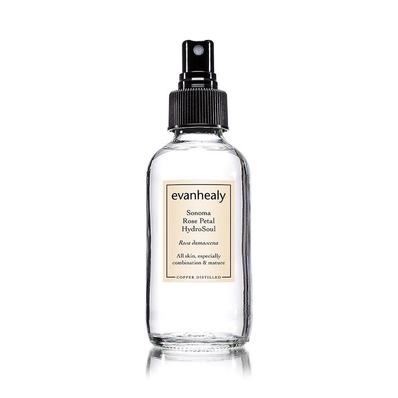 Evanhealy Sonoma Rose Petal HydroSoul - Hydrating Face Toner for Mature & Delicate Skin | Copper Distilled Hydrosol