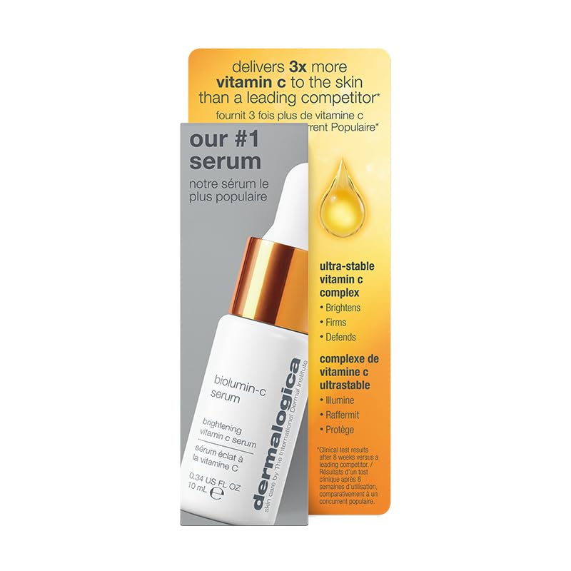 Dermalogica Biolumin-C Serum | Vitamin C Dark Spot Treatment with Peptides & AHA - Brightens & Firms Skin