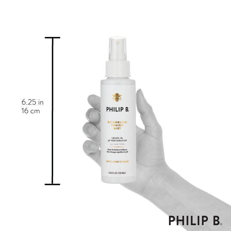 PHILIP B Detangling Toning Mist pH Restorative 4.23 oz. (125 ml) | Un-Tease Tangles, Leaves Hair Glossy, Smooth and Frizz-Free