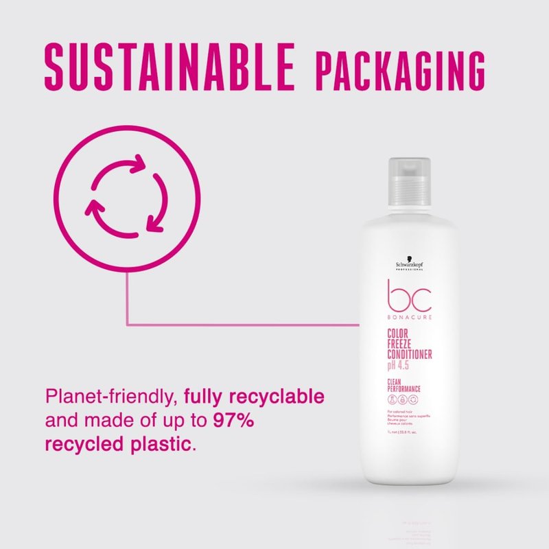 Schwarzkopf Professional Color Freeze Conditioner - pH 4.5, 1000 ml | Color Protection & Shine