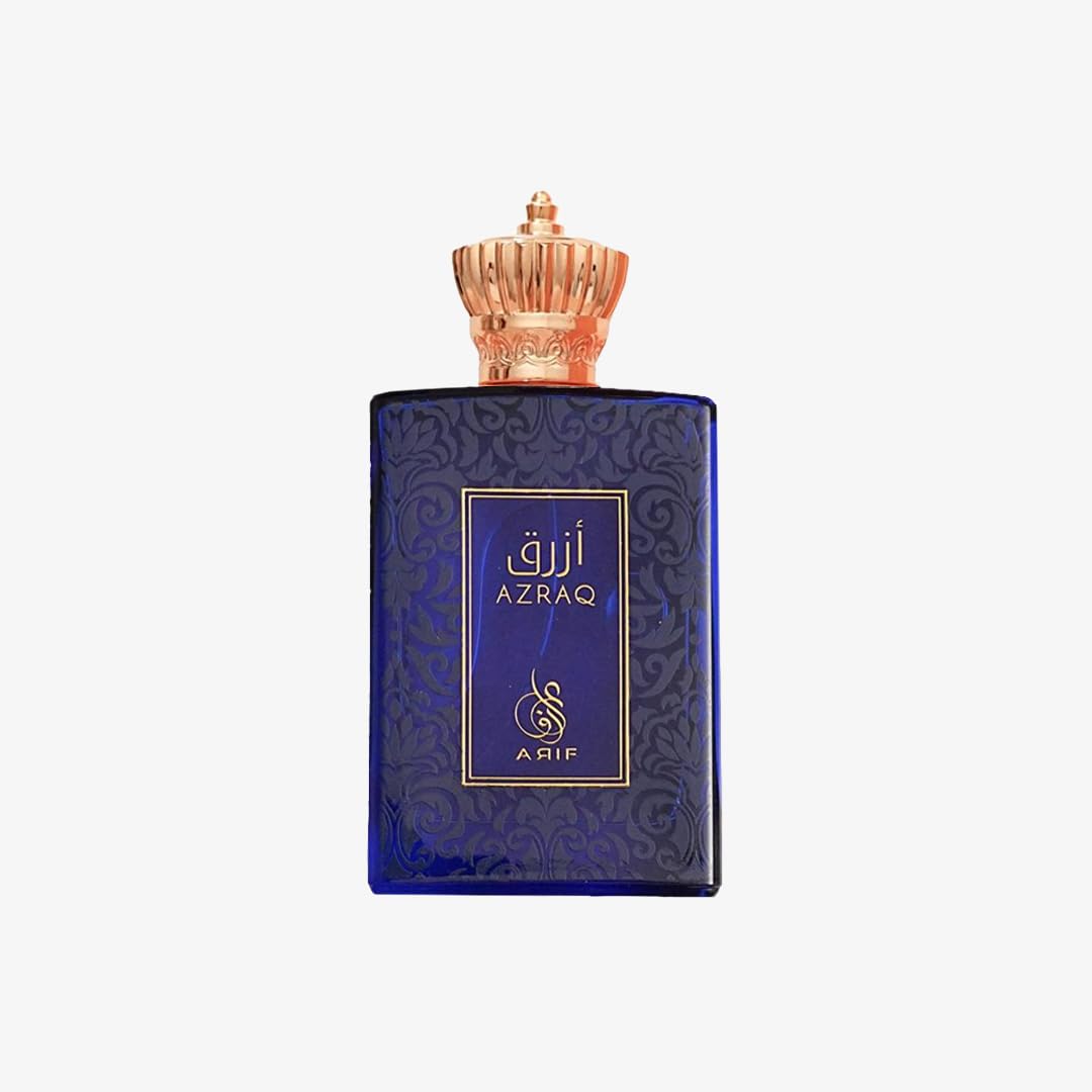 ARIF Azraq Perfumes – Fruity & Fresh Eau de Parfum for Men – Pear, Lavender, Lotus, Cinnamon, Black Vanilla Husk & Amber – Long-Lasting Fragrance – 3.4 oz