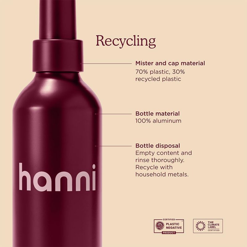 HANNI Water Balm Hydrating Body Mist, Moisturizer Spray with Hyaluronic Acid for All Skin Types, Lotion Replacement, 200 mL / 6.76 fl oz