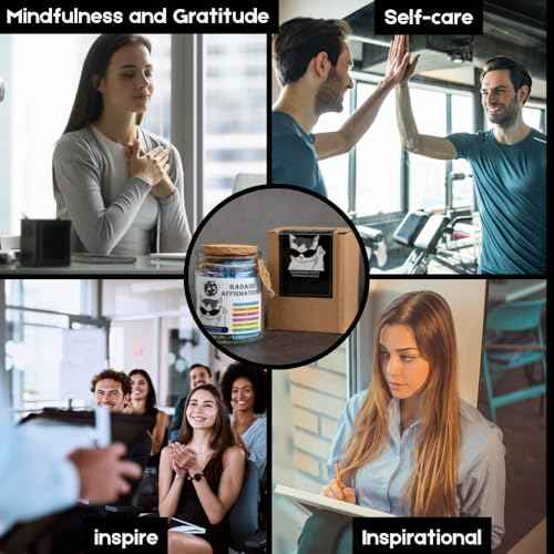 Badass Affirmation Jar, Affirmation Cards, Bestie, Positive Cards for Women, Motivational Gifts, Inspirational Gift, Daily Affirmations for Women, Gag Gifts Funny for Adults