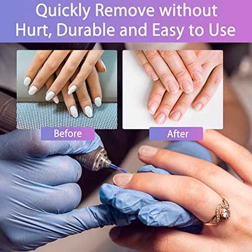 BQAN Nail Drill Bits, 10Pcs 3/32 in Carbide Professional Drill Bit Set for Nail Tech, Remove Acrylic Gel Nails, Manicure with 75Pcs File Sanding Bands (#80#120#180 Grits)