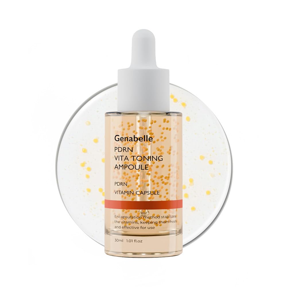 Genabelle PDRN Vita Toning Ampoule - Lightweight Serum for Glass Skin & Blemishes | 1.01 fl oz