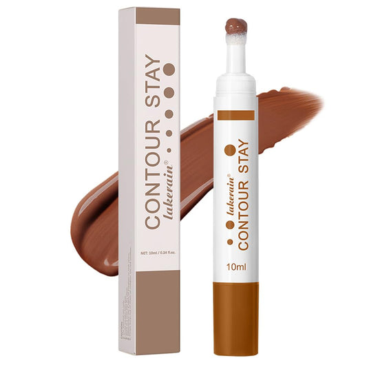 Liquid Contour Long Wear Bronzer Cream Contour Makeup – Long Lasting, Blendable & Lightweight Formula – Vegan & Cruelty-Free Face Sculpting Stick with Built-In Sponge Applicator (#3 Medium Cool)