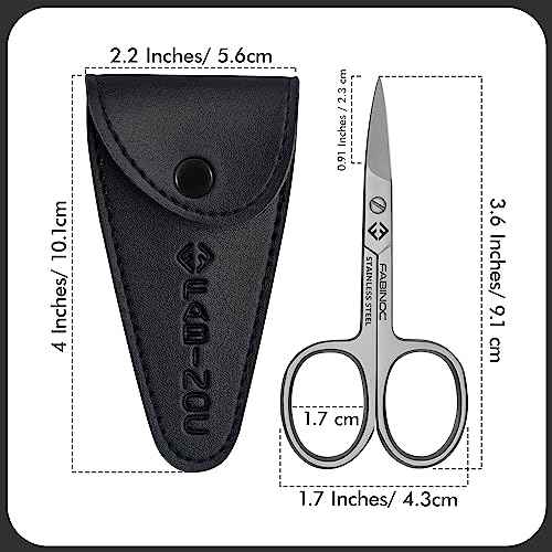 Curved Nail Scissors for Women & Men ? German Quality Stainless Steel ? Small Manicure Pedicure Scissors for Fingernail, Toe Nail, Eyebrows & Mustache