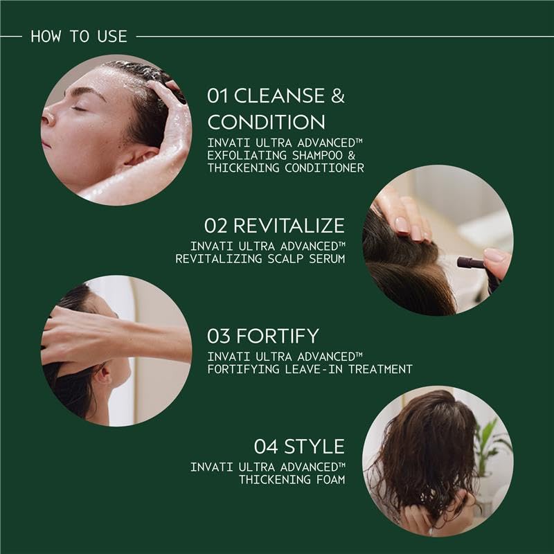 Aveda Invati Ultra Advanced Scalp Serum - Reduces Hair Loss by 77% | Strengthens Thinning Hair | 3.4 oz