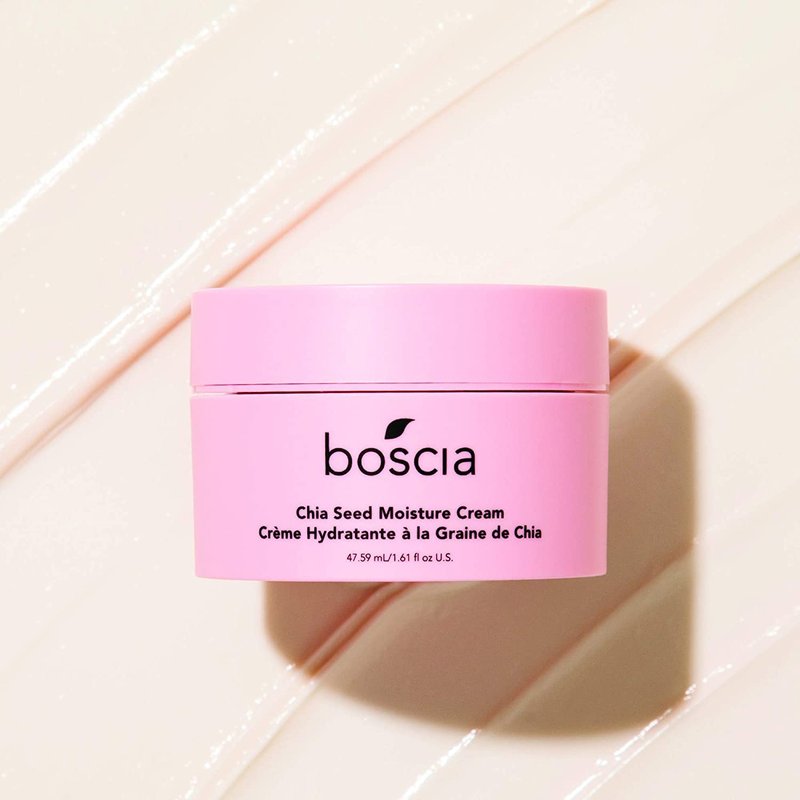boscia Chia Seed Moisture Cream - Vegan, Cruelty-Free, Natural Skin Care - Sensitive Skin Face Lotion with Elderberry, Vitamin A, Vitamin B6, Vitamin C & Vitamin E - For Dry Skin Types - 1.61 Oz