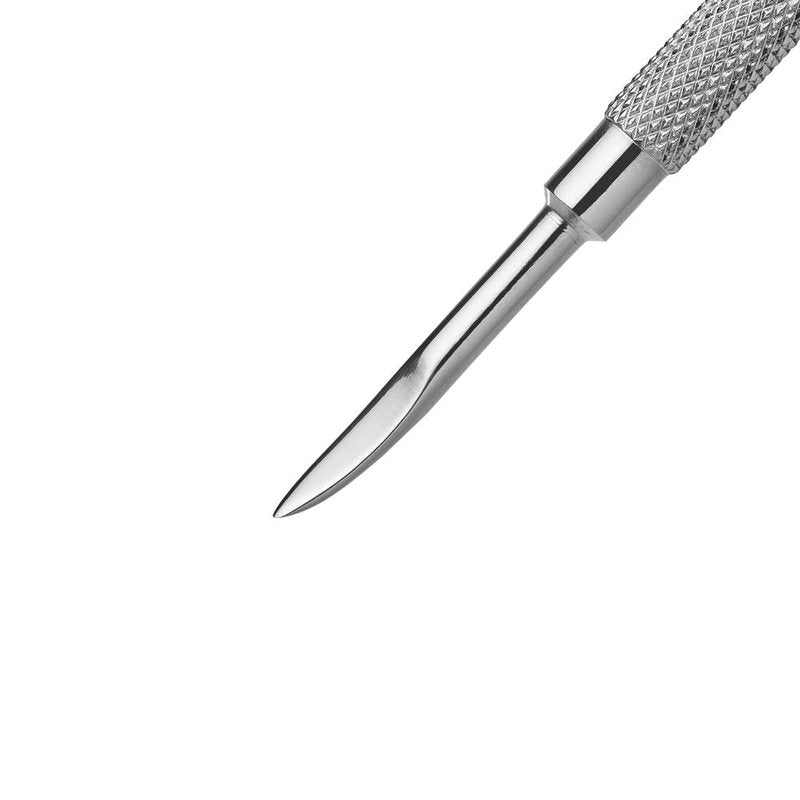 Professional Double-Ended Stainless Steel Cuticle Pusher - Metal Nail Tool Bundle | Styles 104 & 106