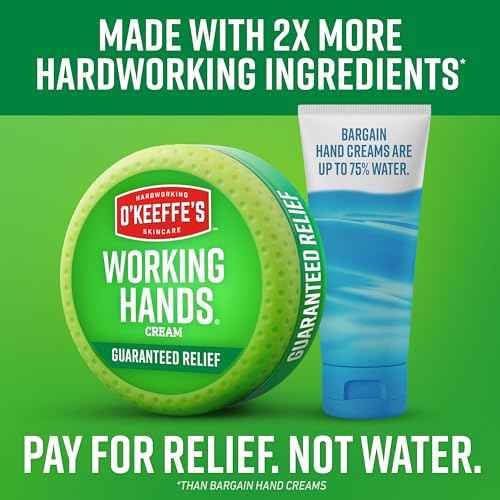 O'Keeffe's Working Hands Hand Cream for Extreme Dryness - 3 oz Tube (2 Pack) - Repairing Skincare for Cracked, Dry Hands