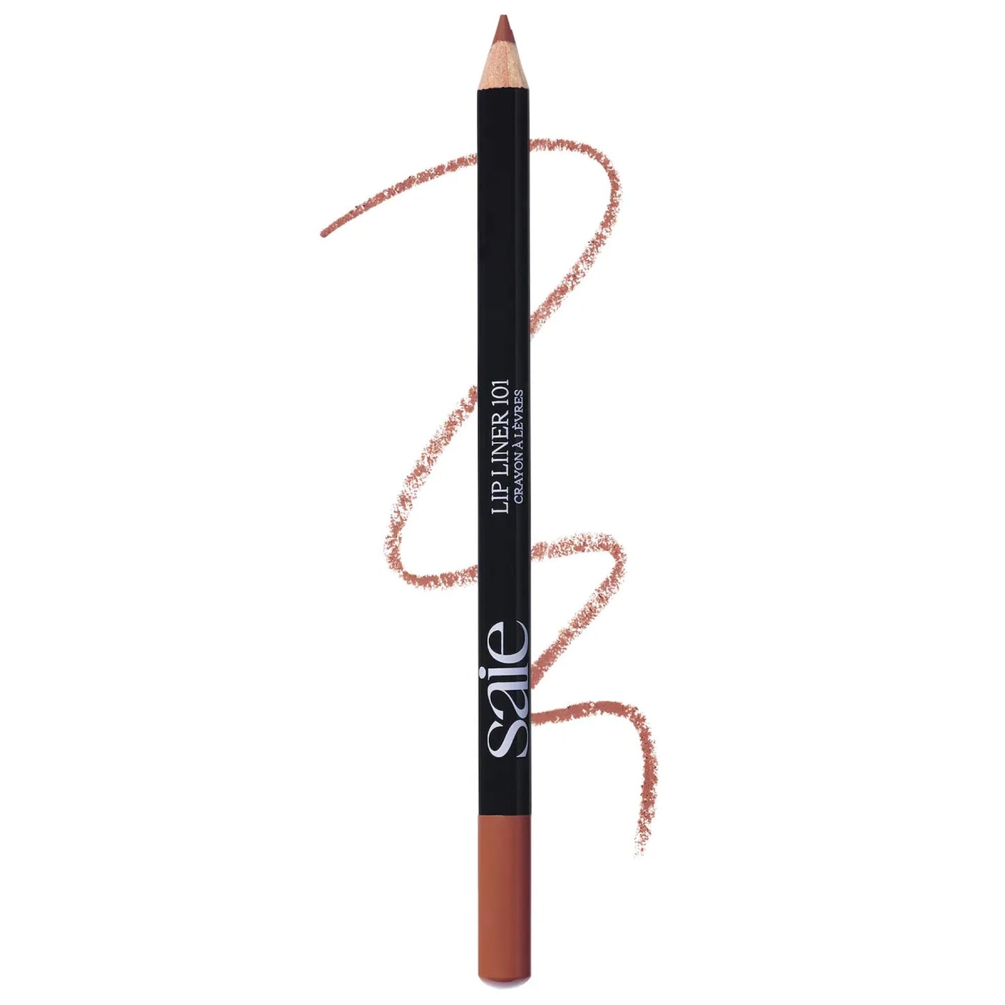 Saie Lip Liner 101 - Lip Pencil Made with a Creamy, Soft Matte Formula for a Naturally Framed or Fully Filled Look - Supercharged with Shea Butter & Jojoba Oil - Twist (.05 oz)