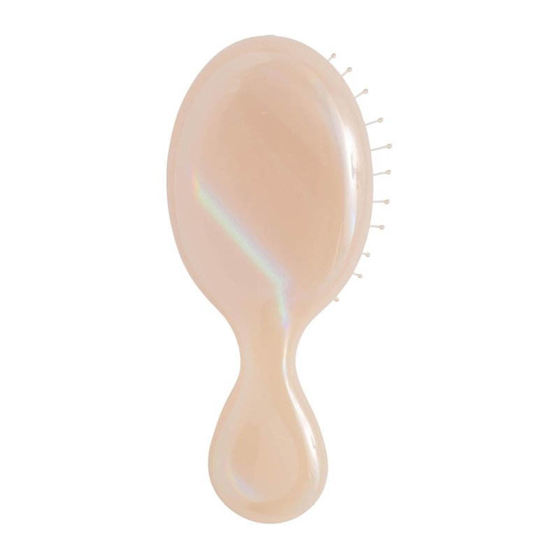 Mini Detangler Hair Brush - Ultra-Soft IntelliFlex Bristles | Cream Iridescence Icon, Travel-Friendly for All Hair Types