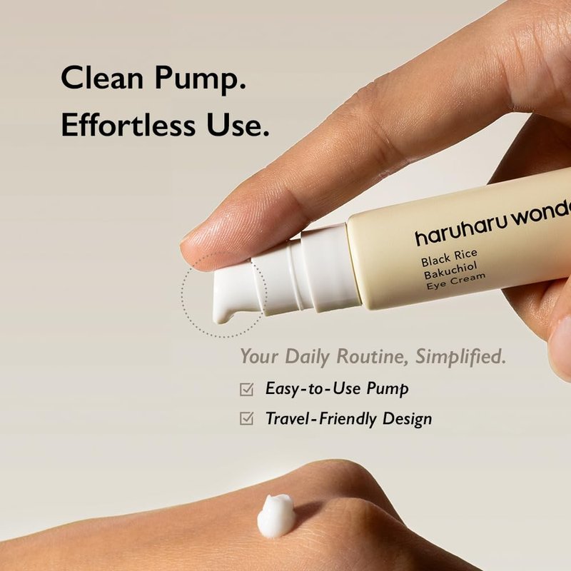 Haruharu Wonder Black Rice Bakuchiol Eye Cream - Anti-Aging Natural Retinol | 0.67 fl. oz / 20ml
