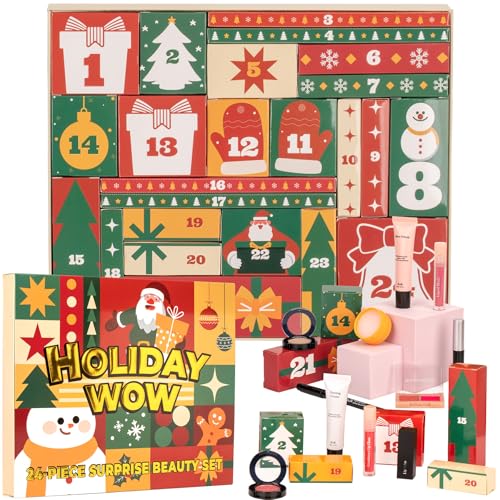 Makeup Advent Calendar 2025-24 Days Advent Calendar for Teen Girls Makeup Gift Set - Advent Beauty Calendar 2025, Individually Boxed Makeup & Cosmetic Surprises - Christmas Gifts for Teen Girls