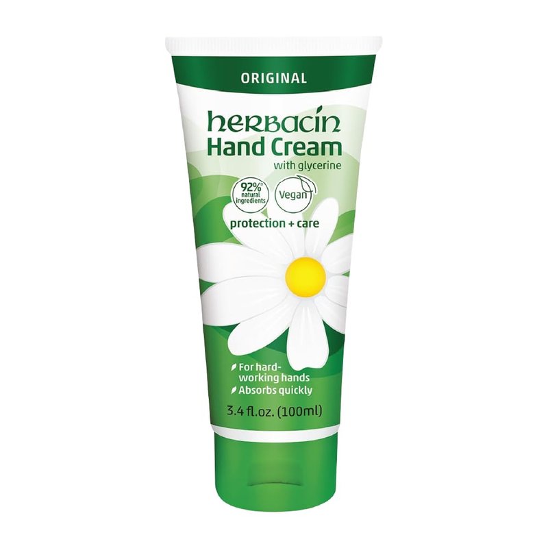 Herbacin Kamille Hand Cream - Moisturizing Chamomile Formula | 3.4 Fl Oz (Pack of 3)