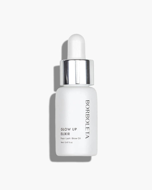 Borboleta Glow Up Elixir - An Antioxidant Rich Brow and Lash Oil to Hydrate and Nourish Skin, Lashes, and Brows