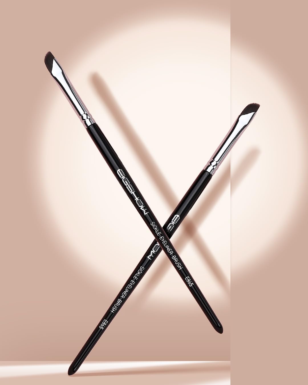 Eyeliner Brush Set - Gel Eyeliner Makeup Brushes for Precise Application | Ultra Thin Curved Bristles (2 Pieces)