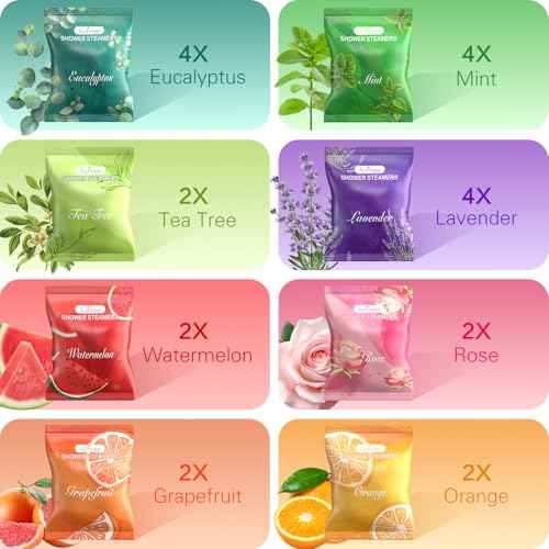 Aofmee Shower Steamers Aromatherapy 22 Pack - Shower Bombs Mothers Day Gifts for Her and Mom, Shower Tablets with Essential Oils for Relaxation, Home Spa Self Care Birthday Gifts for Women and Men