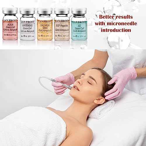BB Facial Glow Starter Kit Serum Hyaluronic Acid Essence Skin Care Set 0.27oz 12 Vials, Skin Care Serum for Face BB Radiance Facial Kit