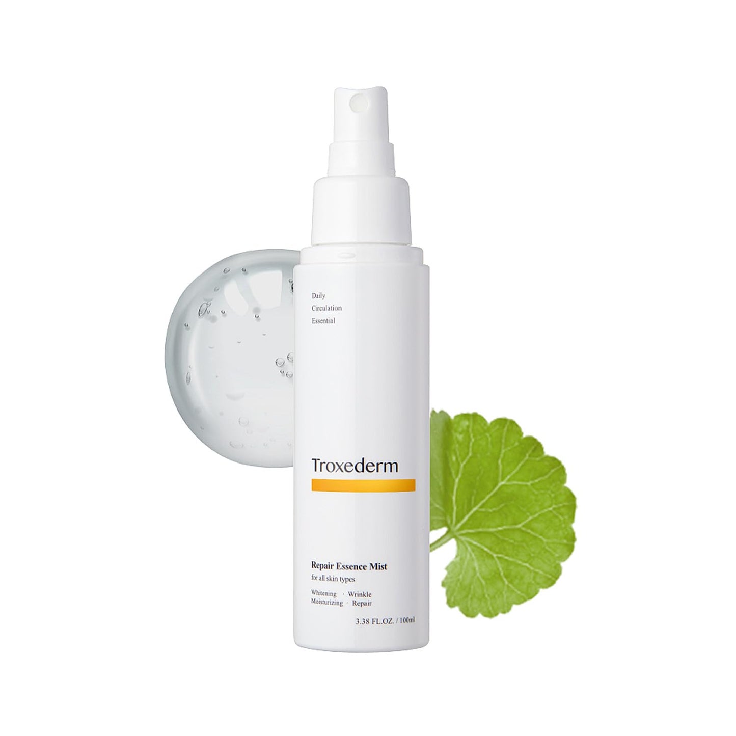 TROXEDERM Repair Essence Toner Mist – Korean Hydrating & Cooling Face Mist with Niacinamide, Troxerutin & Centella Asiatica, Lightweight Facial Spray for Daily Skincare & Barrier Care, 3.38 Fl.oz