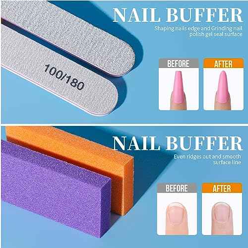 Teenitor Nail Soaking Bowl, Soak Off Gel Polish Dip Powder Remover, Manicure Bowl for Hand, Cuticle Remover Tools, Nail Brush Cuticle Pusher,Cuticle Oil Cuticle Peeler,Nail File Buffer Milk and Honey