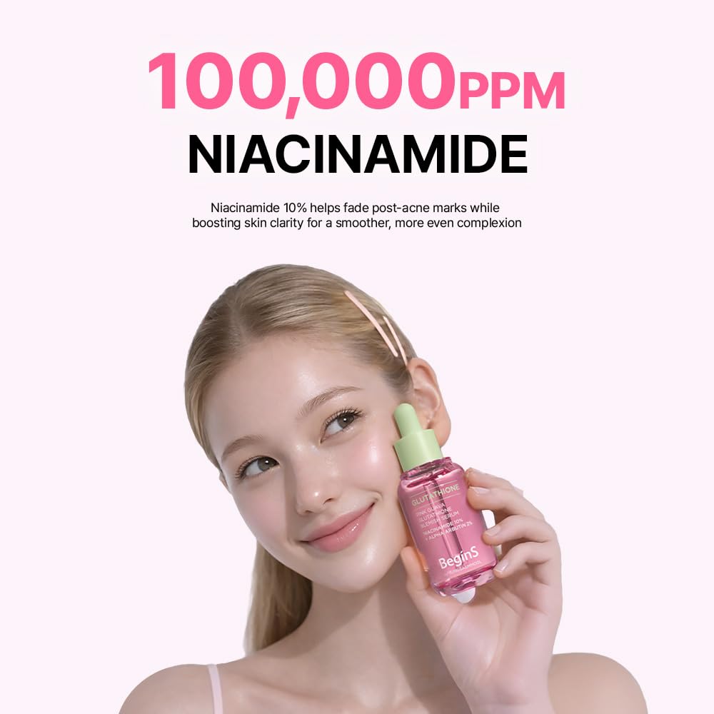 Pink Guava Glutathione Blemish Serum - Uneven Skin Tone Treatment with 99% Pure Glutathione & Niacinamide | 1.01 Fl Oz