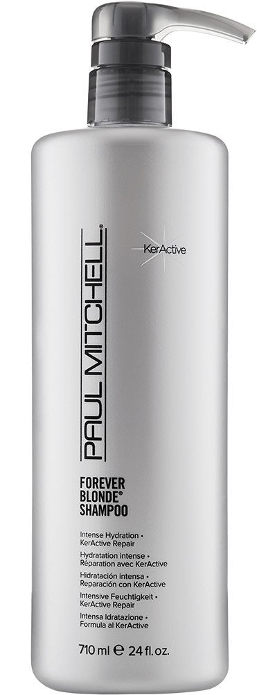 Paul Mitchell Forever Blonde Shampoo, Hydrates + Repairs, For Blonde Hair, 24 fl oz