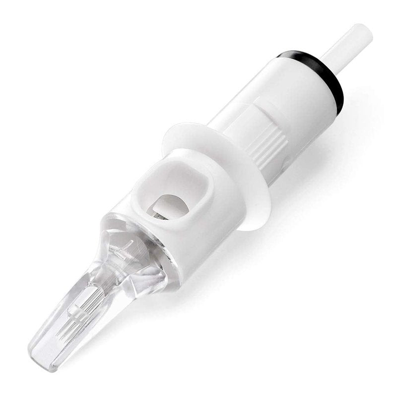 Tattoo Cartridge Needles #12 Standard 19 Curved/Round Magnum - 50PCS Professional Disposable with Membrane