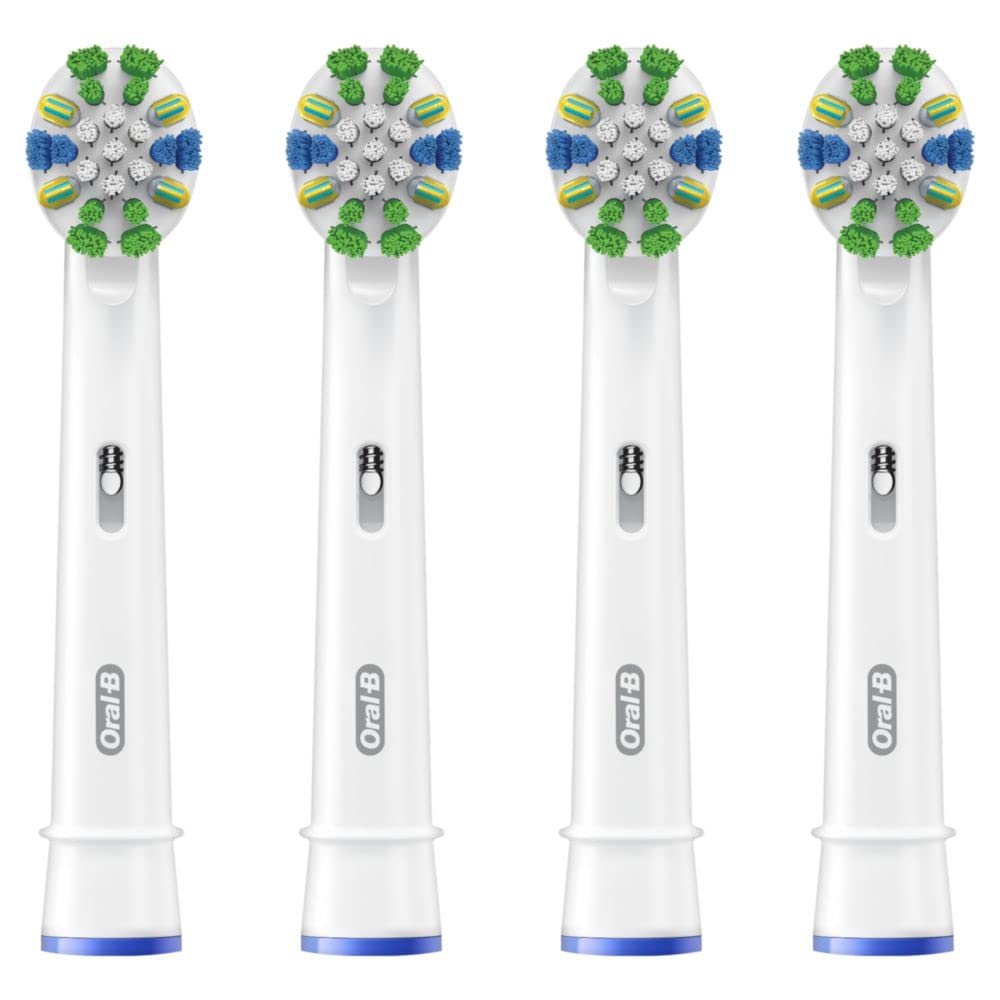 Oral-B Floss Action Replacement Brush Heads for an Oral-B Electric Toothbrush, Pack of 4