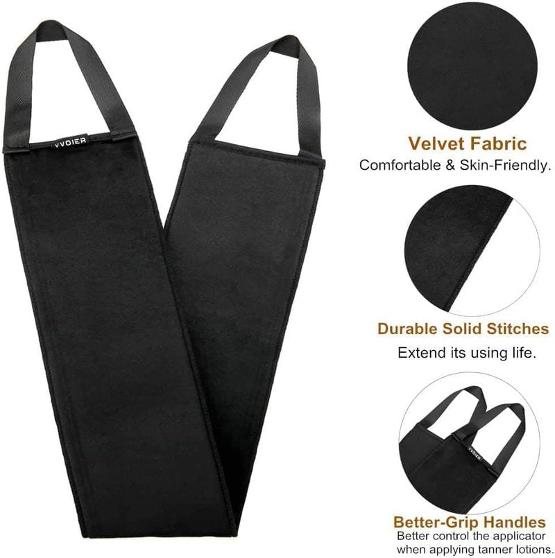 Self Tanning Mitt Applicator Kit - 4 in 1 Set with Exfoliating Glove & Back Lotion Applicator | Perfect for Face & Body Tanning