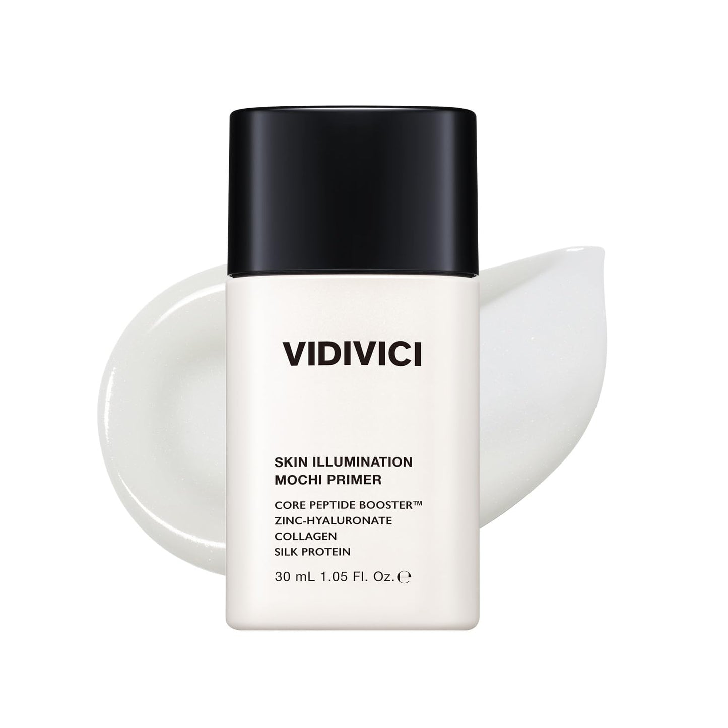 VIDIVICI Skin Illumination Mochi Primer 1.05 fl oz | K-Beauty Pore Blurring & Serum-Like Makeup Primer with 84% Skincare Ingredients, Pearl Soft Focus Effect, Hydrating & Makeup Gripping Base
