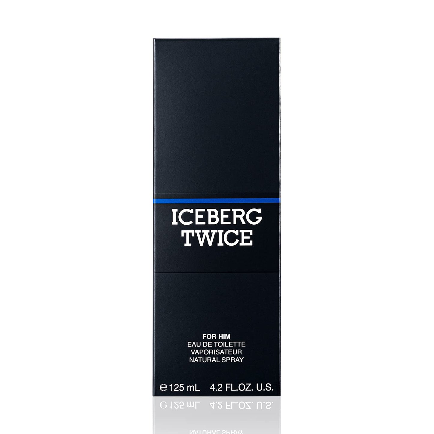 Iceberg Twice Man - Aromatic Fougere Fragrance For The Bold Gentleman - Energizing, Intense EDT Spray Cologne For Men - Fresh Citrus Notes Of Mint, Lemon, Cinnamon, Lavender, And Sandalwood - 4.2 Oz