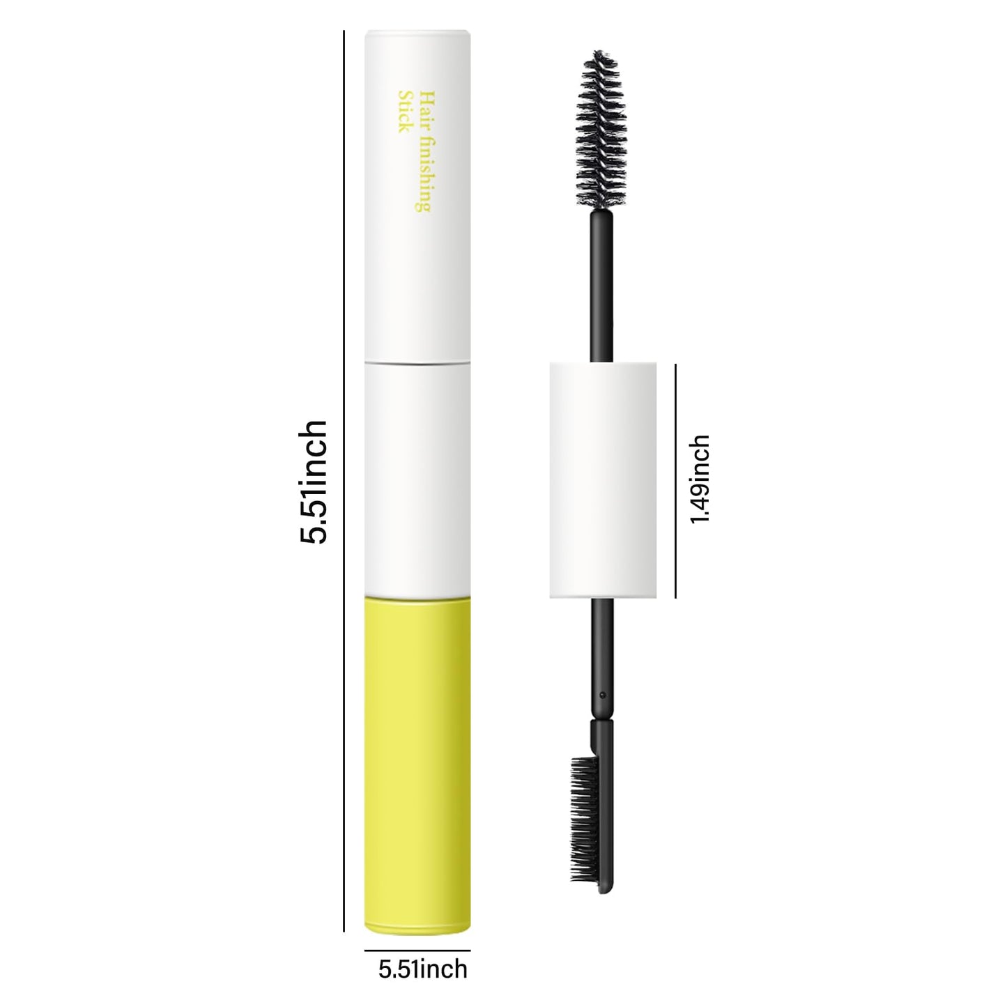 AFGHOUZ Dual-Ended Hair Finishing Stick, Flyaway Hair Tamer Stick, Clear Hair Styling Gel Stick Fix Irregular Hair, Small Broken Hair, Refreshing Not Greasy