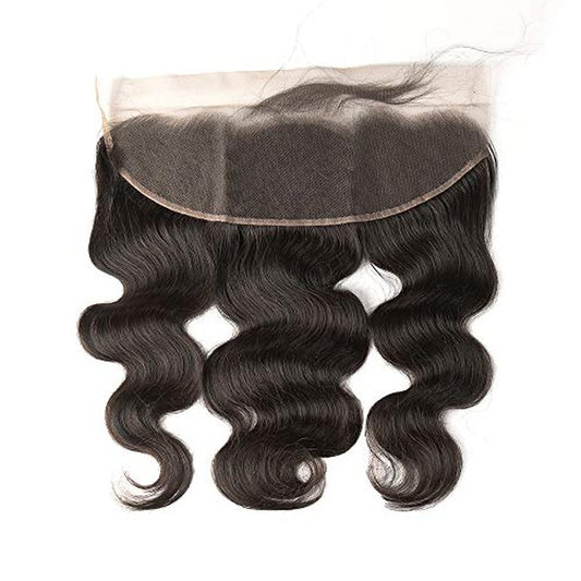 Body Wave Lace Frontal 13x4 Ear to Ear Lace Front Closure Brazilian Virgin Remy Human Hair with Baby Hair Body Wave Frontal Natural Black Color 16 inch